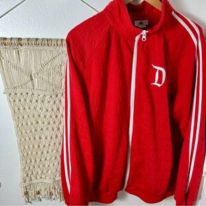 Disneyland Disney Red Track Jacket 70’s Groovy Theme Park Collection XL